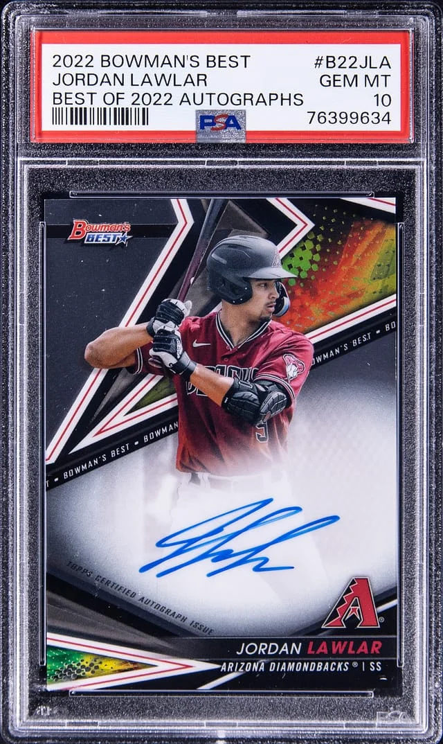 2022 Bowmans Best Best Of 2022 Autographs Jordan Lawlar #B22JLA card image