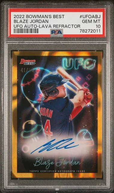 2022 Bowman's Best Blaze Jordan Ufo Autographs #UFOABJ card image