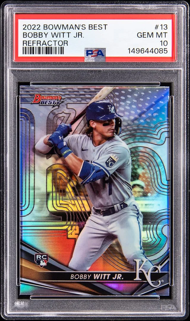 2022 Bowman's Best Bobby Witt Jr. Refractor #13 card image