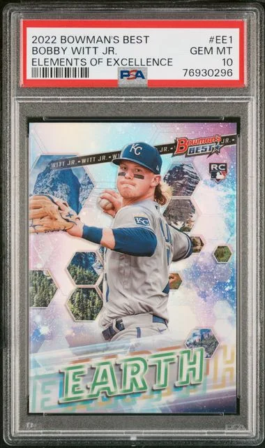 2022 Bowman's Best Bobby Witt Jr. Elements Of Excellence #EE1 card image