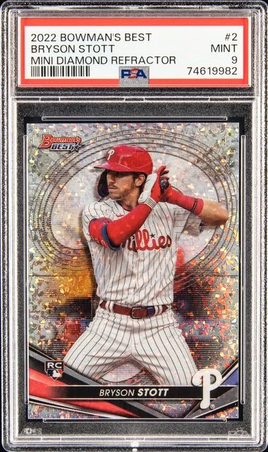 2022 Bowman's Best Bryson Stott Mini Diamond Refractor #2 card image