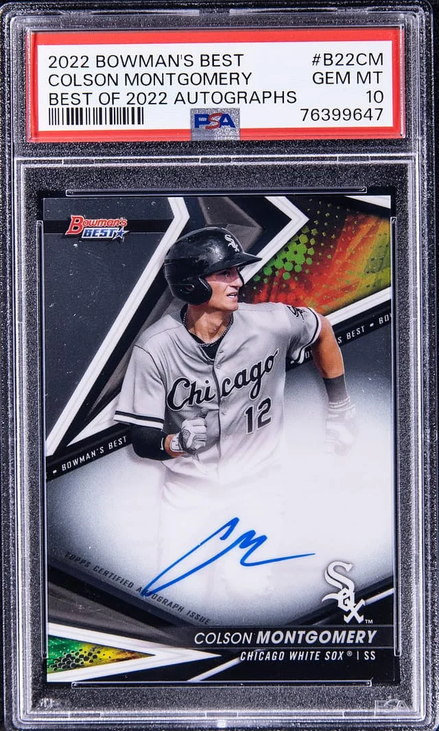 2022 Bowman's Best Colson Montgomery Of 2022 Autographs #B22CM card image