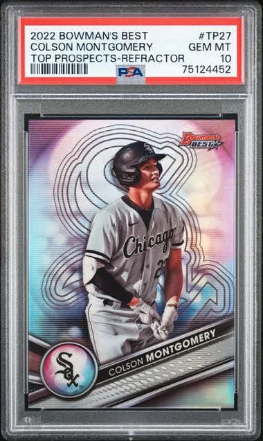 2022 Bowman's Best Colson Montgomery Top Prospects Refractor #TP-27 card image