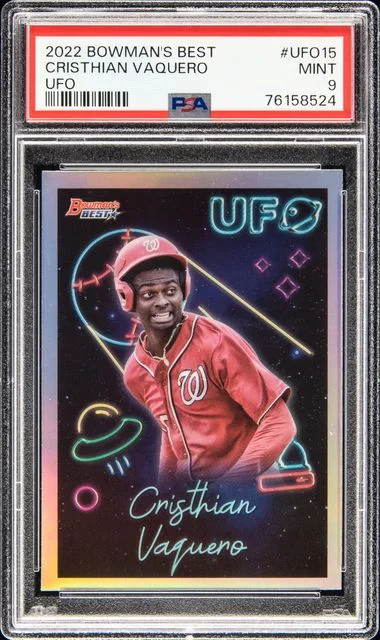 2022 Bowman's Best Cristhian Vaquero Bowman Ufo #UFO15 card image