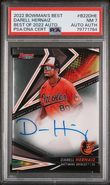 2022 Bowman's Best Darell Hernaiz Best Of 2022 Autographs #B22-DHE card image