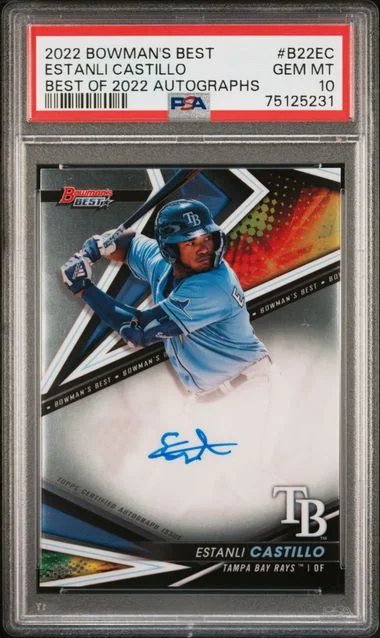 2022 Bowman's Best Estanli Castillo Of 2022 Autograph #B22-EC card image
