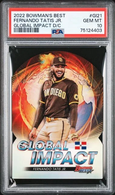 2022 Bowman's Best Fernando Tatis Jr. Global Impact Die-Cut #Gi21 card image
