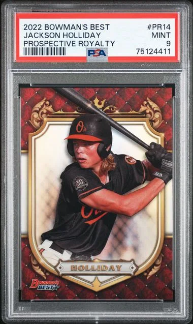 2022 Bowman's Best Jackson Holliday Prospective Royalty #PR14 card image