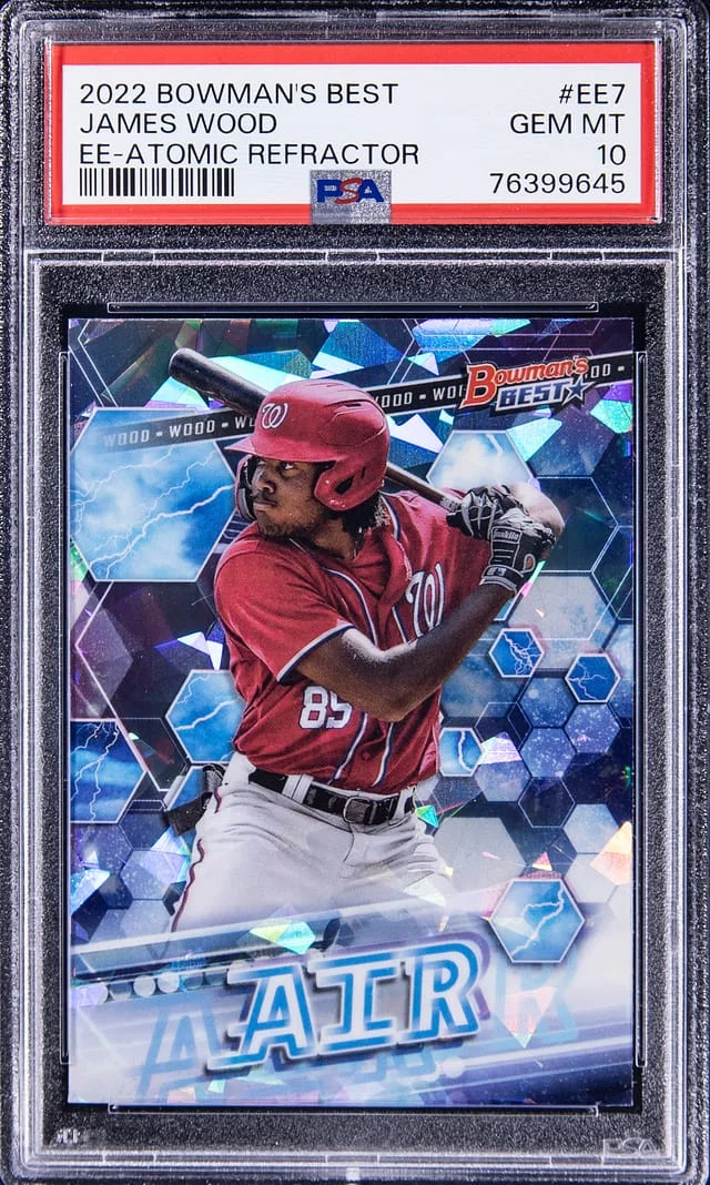 2022 Bowman's Best James Wood Atomic Refractor #EE7 card image