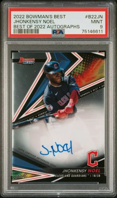 2022 Bowman's Best Jhonkensy Noel of 2022 Autographs #B22-JN card image