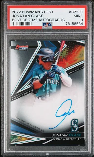 2022 Bowman's Best Jonatan Clase Of 2022 Autographs #B22-JC card image