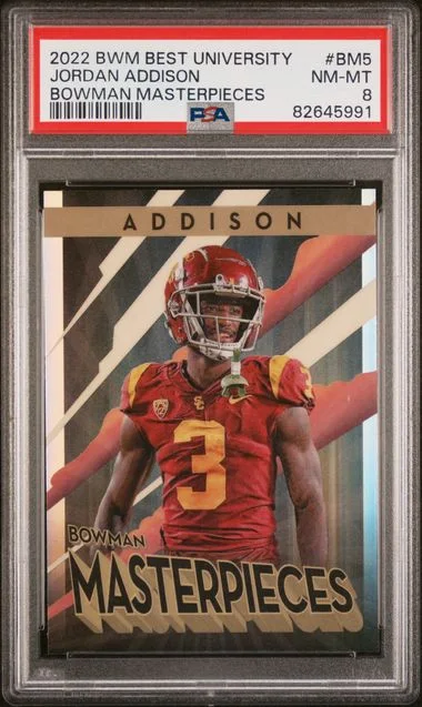 2022 Bowman's Best Jordan Addison University Bowman Masterpieces #Bm5 card image