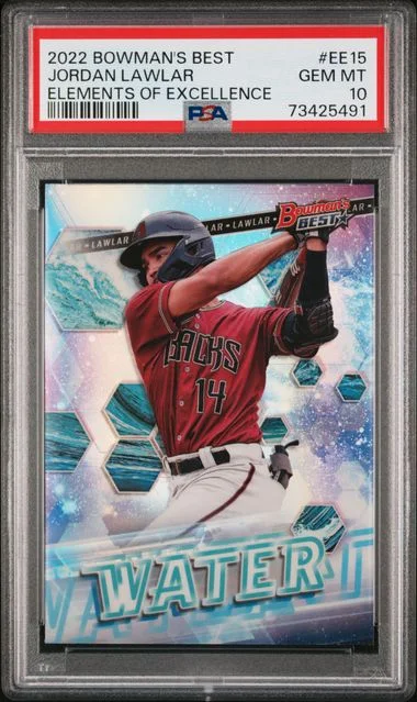 2022 Bowman's Best Jordan Lawlar Elements Of Excellence #EE-15 card image