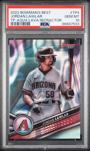 2022 Bowman's Best Jordan Lawlar Top Prospects #TP4 card image