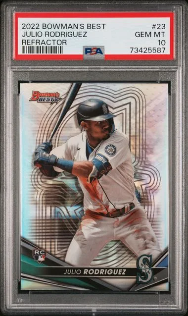2022 Bowman's Best Julio Rodriguez Refractor #23 card image
