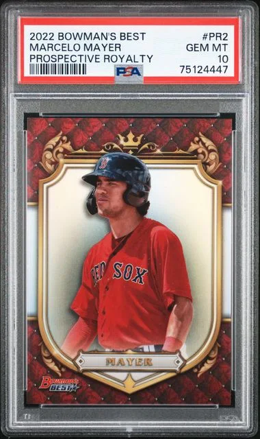 2022 Bowman's Best Marcelo Mayer Prospective Royalty #PR-2 card image