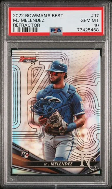 2022 Bowman's Best MJ Melendez Refractor #17 card image