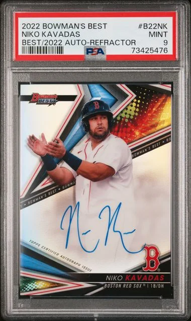 2022 Bowman's Best Niko Kavadas Of 2022 Autographs Refractor #B22-NK card image