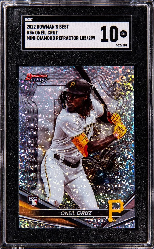 2022 Bowman's Best Oneil Cruz Mini-Diamond Refractor #36 card image
