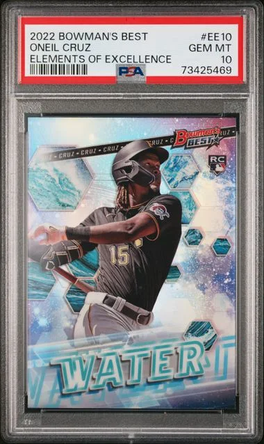 2022 Bowman's Best Oneil Cruz Elements Of Excellence #EE-10 card image