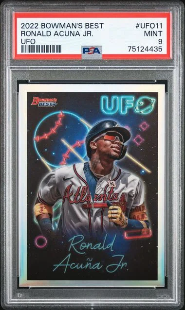 2022 Bowman's Best Ronald Acuna Jr. Bowman UFO #UFO-11 card image