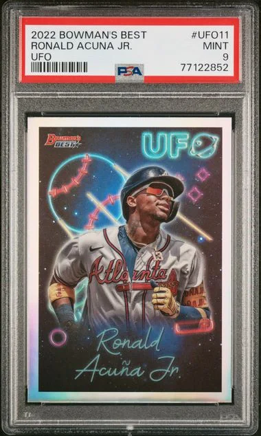 2022 Bowman's Best Ronald Acuna Jr. Bowman Ufo #Ufo11 card image