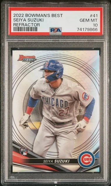2022 Bowman's Best Seiya Suzuki Refractor #41 card image