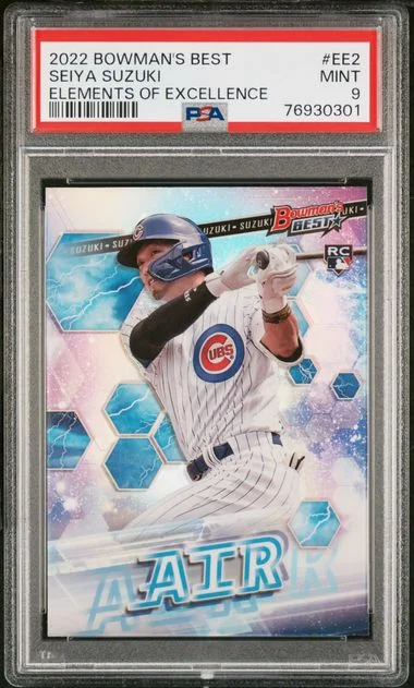 2022 Bowman's Best Seiya Suzuki Elements Of Excellence #EE2 card image