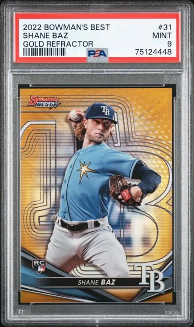 2022 Bowman's Best Shane Baz Gold Refractor #31 card image