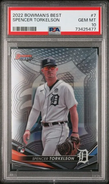 2022 Bowman's Best Spencer Torkelson Refractor #7 card image