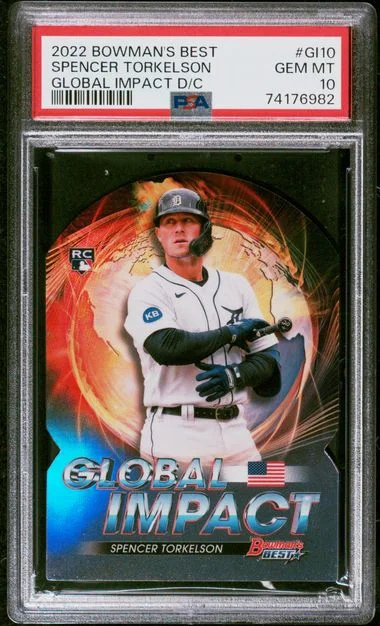 2022 Bowman's Best Spencer Torkelson Global Impact Die-Cut #GI10 card image