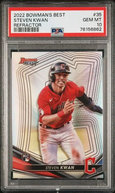 2022 Bowman's Best Steven Kwan #35 card image