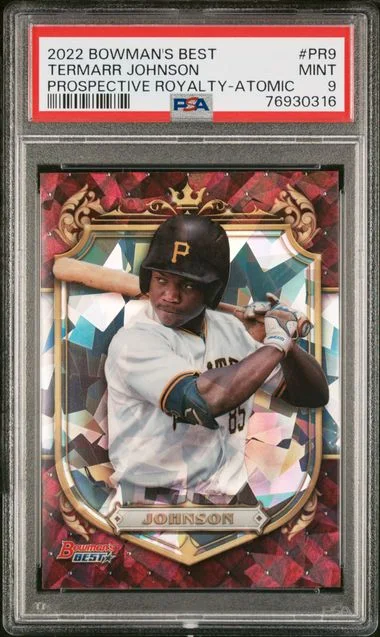 2022 Bowman's Best Termarr Johnson Prospective Royalty #PR9 card image