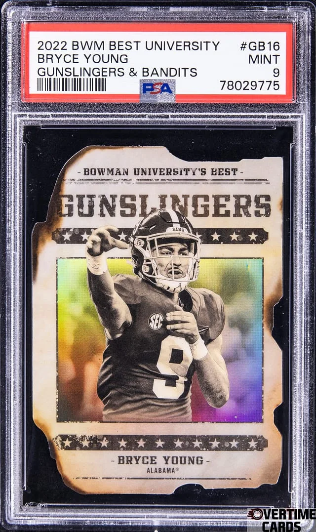 2022 Bowmans Best University Gunslingers & Bandits Bryce Young #GB16 card image