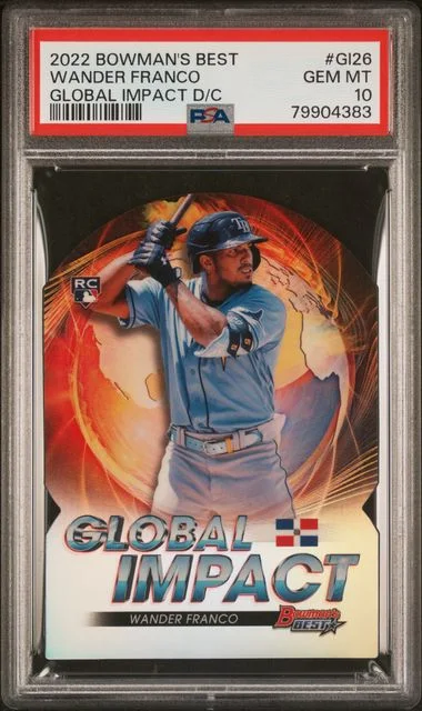 2022 Bowman's Best Wander Franco Global Impact Die-Cut #Gi26 card image