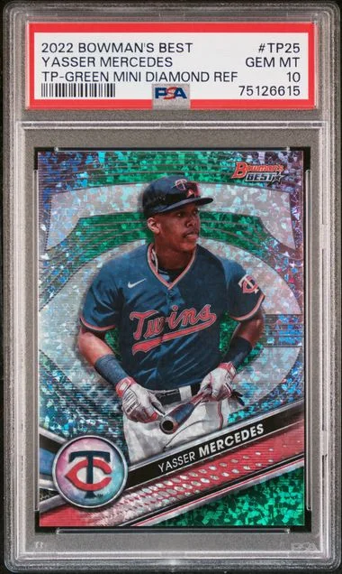 2022 Bowman's Best Yasser Mercedes Top Prospects #TP25 card image