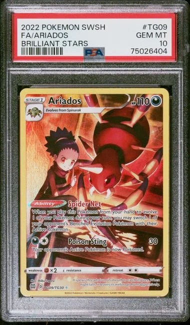 2022 Brilliant Stars Ariados #TG09 Unlisted card image