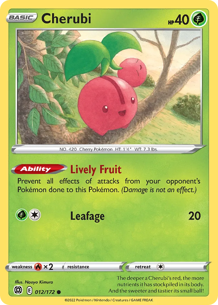 2022 Brilliant Stars Cherubi #012/172 Common card image