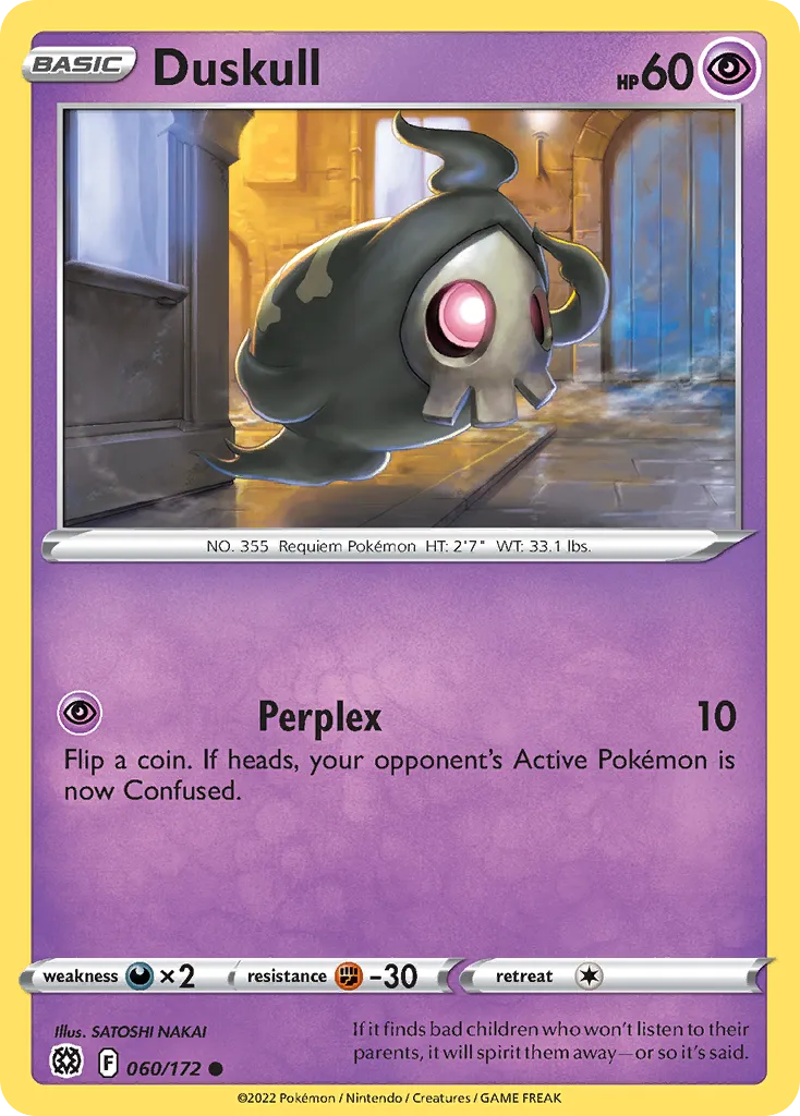 2022 Brilliant Stars Duskull #060/172 Common card image