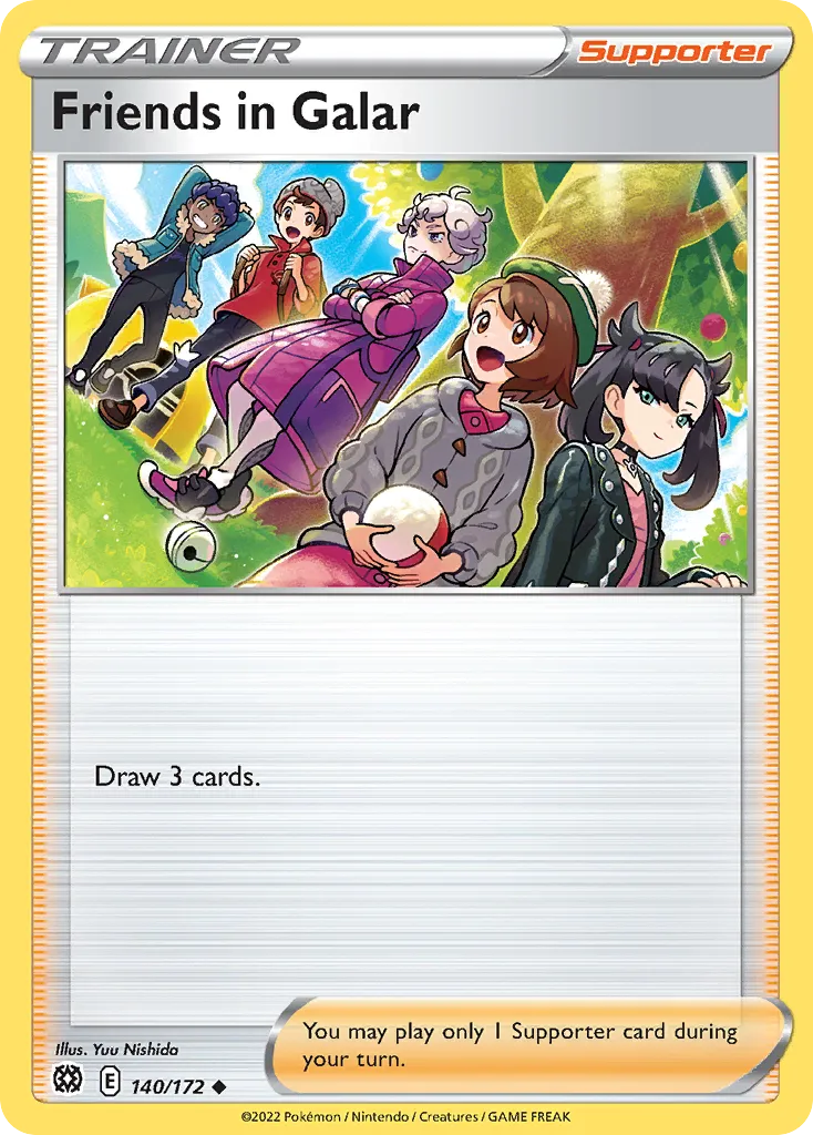 2022 Brilliant Stars Friends in Galar Uncommon #140/172 Uncommon card image