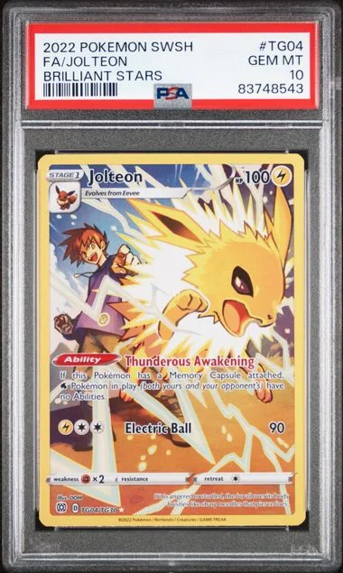 2022 Brilliant Stars Jolteon #TG04 Unlisted card image