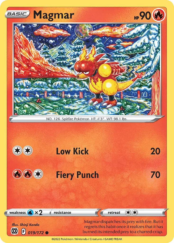 2022 Brilliant Stars Magmar #019/172 Common card image