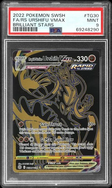 2022 Brilliant Stars Rapid Strike Urshifu VMAX #TG30 Unlisted card image