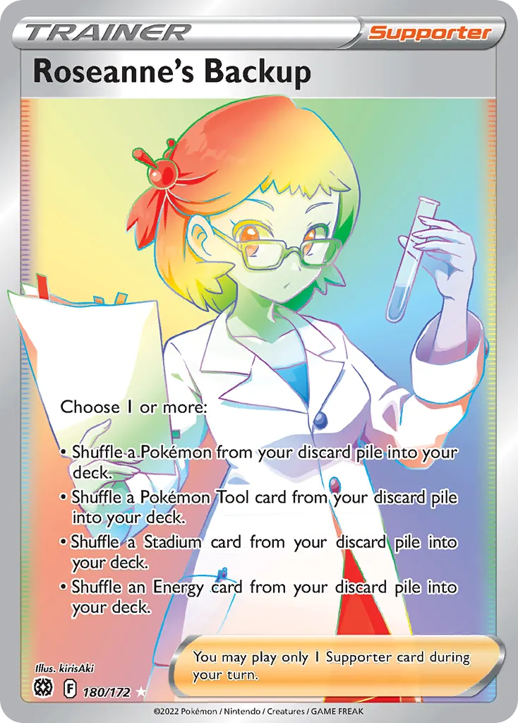 2022 Brilliant Stars Roseanne's Backup #180/172 Rare Rainbow card image