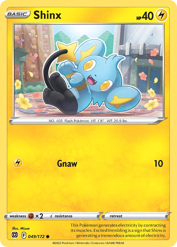 2022 Brilliant Stars Shinx #049/172 Common card image