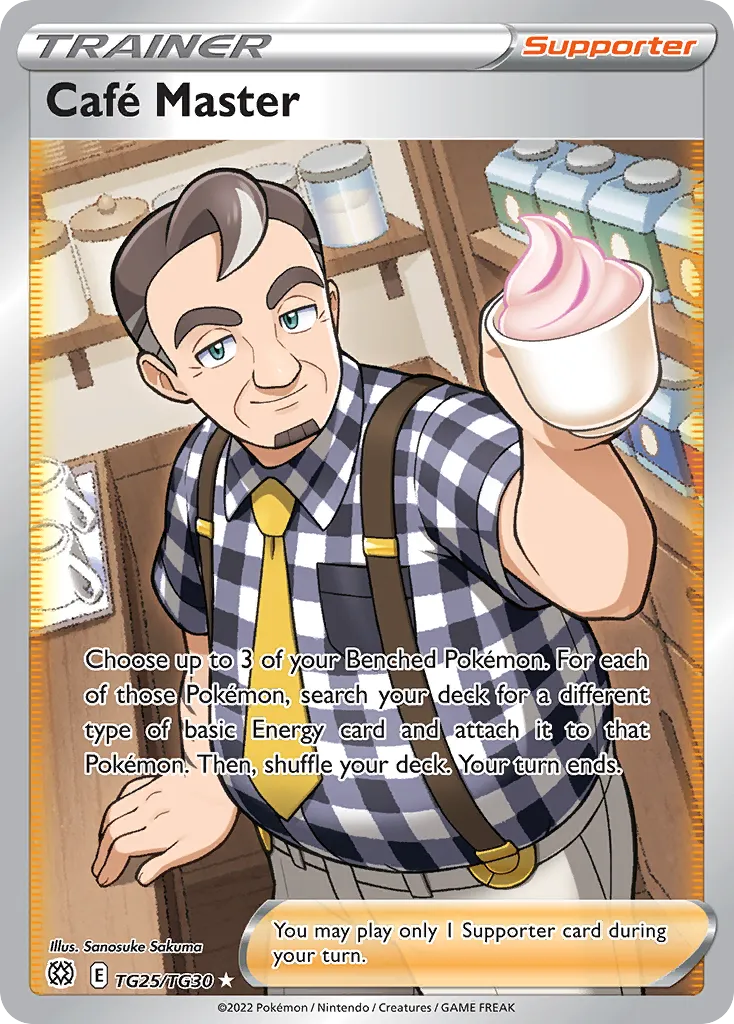 2022 Brilliant Stars Trainer Gallery Café Master #TG25 Rare Ultra card image