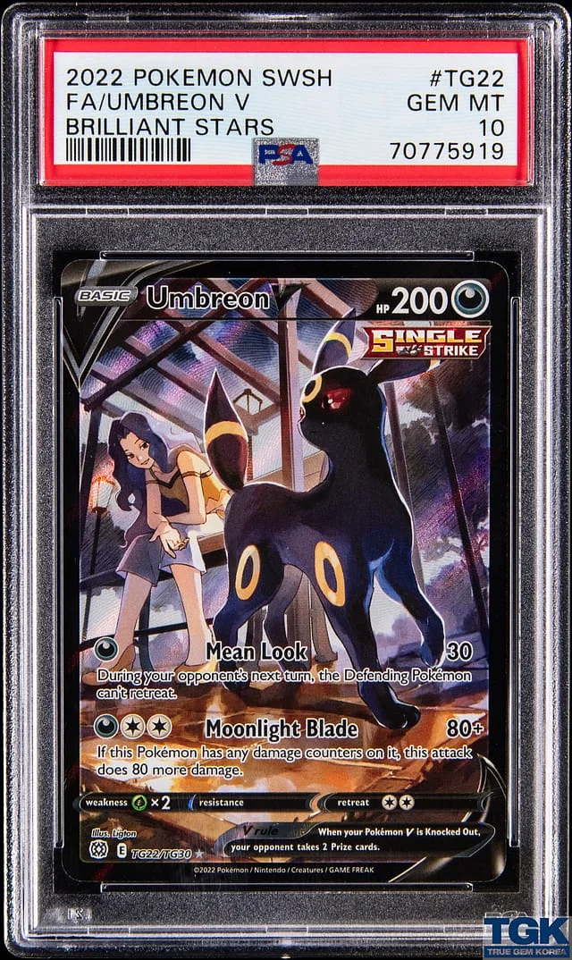 2022 Brilliant Stars Umbreon V #TG22 Unlisted card image