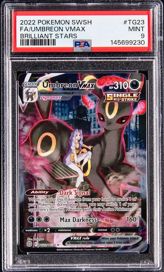 2022 Brilliant Stars Umbreon VMAX #TG23 Unlisted card image