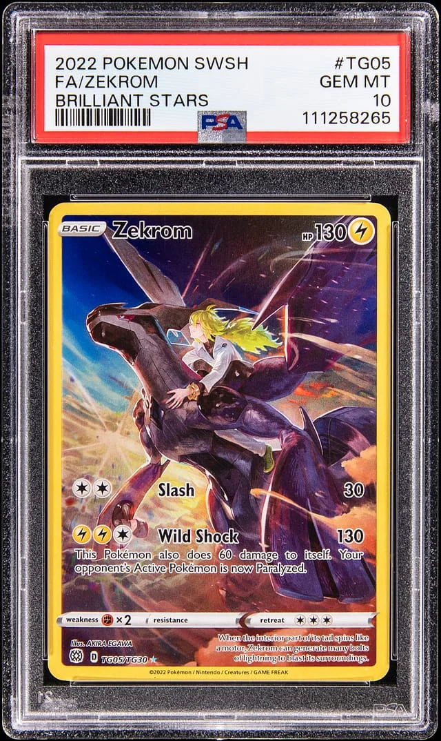 2022 Brilliant Stars Zekrom #TG05 Unlisted card image