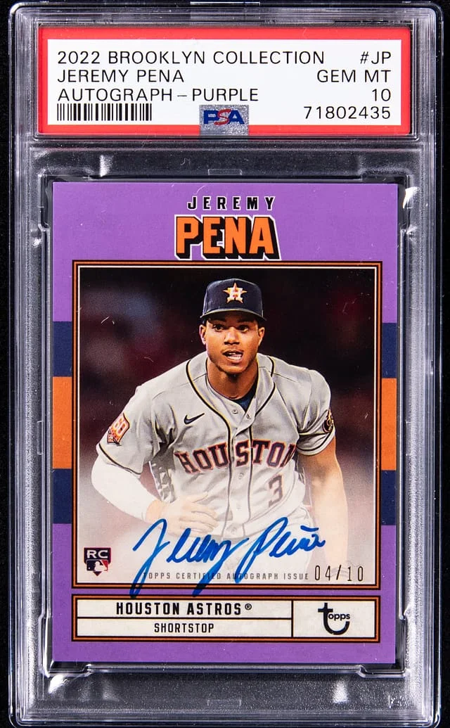 2022 Brooklyn Collection Autograph - Purple Jeremy Pena #JP card image